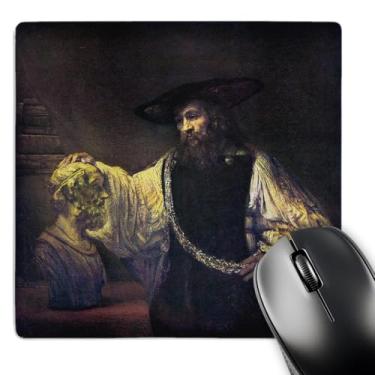 Imagem de 3dRose Mouse pad LLC 20 x 20 x 0,63 cm Aristóteles Contemplando o Busto de Homer por Rembrandt (mp_130175_1)