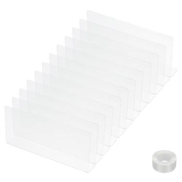 Imagem de PATIKIL Pacote com 12 bloqueadores de sofá, bloqueador de acrílico embaixo da cama para animais de estimação (12 cm A x 25 cm C) com fita transparente bloqueador de brinquedos para cama, sofá, mesa e