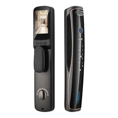 Imagem de Fechadura de Porta Sem Chave Inteligente Com Reconhecimento Facial 3D para Aplicativo Home Hotel Office Tuya