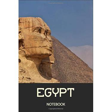 Imagem de Egypt Sphinx, Ancient Egyptian Civilization Journal Notebook Souvenir Diary: 100 Blank Ruled: Egyptian Pharaohs Era, Egyptian monuments Journal Quotes Diary Notebook Gift Design, The Big Cat Pharaoh