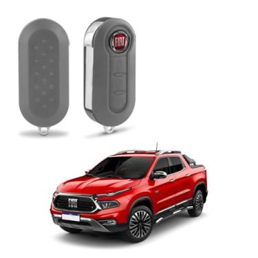 Imagem de Kit Com 10 Emblemas Adesivo 14mm Para Chave Fiat