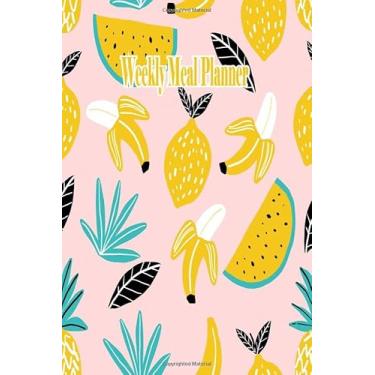 Imagem de Weekly Meal Planner: Grocery checklist, Grocery and meal planner, Grocery and meal planner, Fridge grocery list, Food prep planner, Food planner ... planner journal, Food journals meal planner