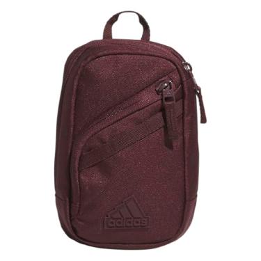 Imagem de adidas Bolsa transversal Prime Mini, pequenos festivais e viagens, Vermelho rubi aurora, OSFA, Bolsa transversal Prime Mini, tamanho pequeno para festivais e viagens