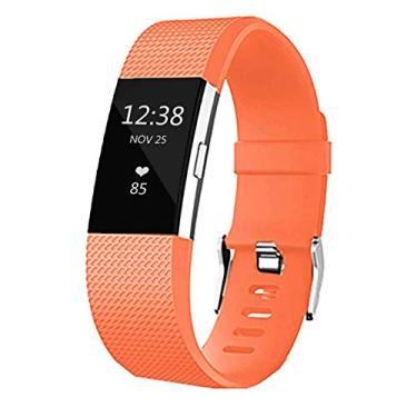 Imagem de Pulseiras de substituição para Fitbit Charge 2, pulseiras clássicas ajustáveis de silicone para Fitbit Charge 2, mulheres e homens