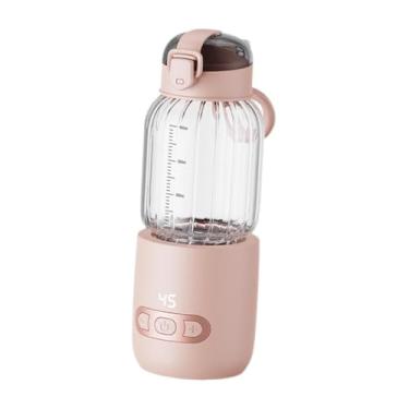 Imagem de MYCENSE Aquecedor de Mamadeira Portátil Garrafa de Vidro Aquecimento Rápido Bebê USB Recarregável Aquecedor para Bebê Veículo Viagem Camping, rosa 400ml