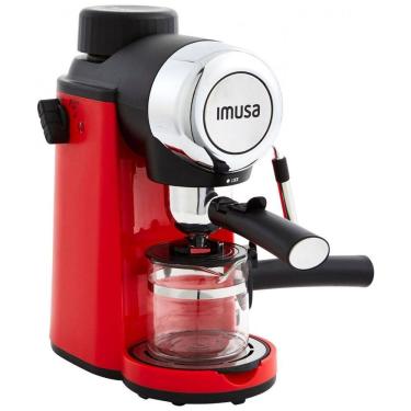 Imagem de Máquina de Café Expresso 5 Bar Imusa até 4 Xícaras para Café e Cappuccino, 110V 800W Vermelha