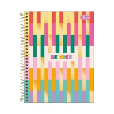 Imagem de Caderno Espiral Capa Dura Colegial 10 Matérias Be Nice 160 Folhas Tilibra 3586