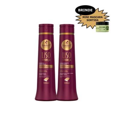 Imagem de Kit Haskell Liso Com Força Shampo Cond 500ml Mimo