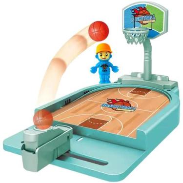 Imagem de Mini Jogo de Basquete Infantil Mesa Brinquedo Interativo Com Lançador 