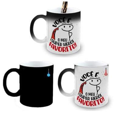 Imagem de Caneca Mágica Porcelana Presente Pai Super Herói Flork