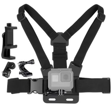 Imagem de Suporte Peitoral Ajustável para GoPro, Kit de Montagem para Câmera de Ação, Preto, com Acessórios