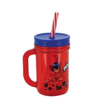 Imagem de Copo Happy Miraculous  LadyBug 420 ml  Infantil - YANGZI