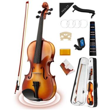 Imagem de Violino 4/4 Fesley para Iniciantes - Conjunto Completo com Estojo