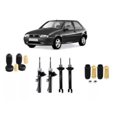 Imagem de 04 Amortecedores Ford Fiesta Kits Batente 96 97 98 99 0002 - millenium