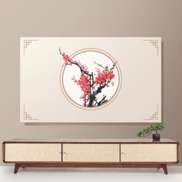 Imagem de Protetor de tela interno para Smart TV LCD LED de 42-100 polegadas, pano de cobertura de tela de lavagem à máquina, capas à prova de poeira de TV padrão chinês -B||65 polegadas