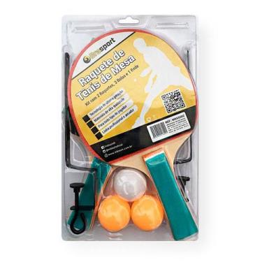Imagem de Kit Ping Pong Tenis De Mesa 02 Raquetes 03 Bolinhas + Redinha - Bwx