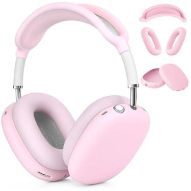 Imagem de Capa de silicone para fones de ouvido AirPods Max, 3 em 1, capa para fone de ouvido/fones de ouvido/capa de cabeça para AirPods Max USB-C (2024), acessórios antiarranhões, protetor de silicone para