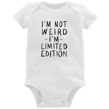 Imagem de Body Bebê Im not weird Im limited edition - Foca na Moda, Branco, G