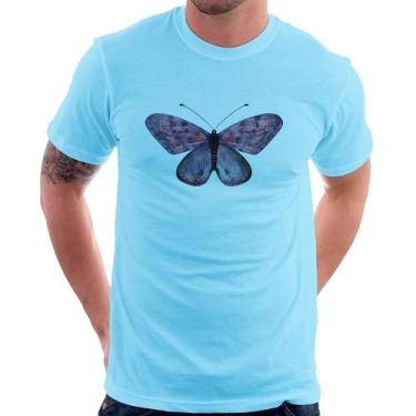Imagem de Camiseta Borboleta Lilás - Foca na Moda, Azul bebê, M