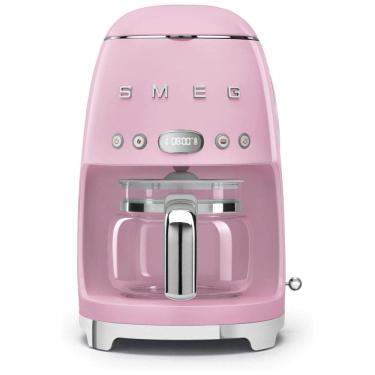 Imagem de Cafeteira Elétrica Programável 50s Expresso Retro Programável, 1050W, 110v, SMEG DCF02PKUS, Rosa