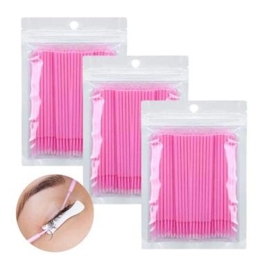 Imagem de Microbrush Para Alongamento Cílios 300un Profissional Estética Medicin