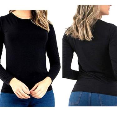 Imagem de 1 Blusa Segunda Pele Térmica Frio Inverno Quentinha Flanelada Interno 