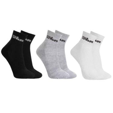 Imagem de Kit 3 Pares Meias Wilson Cano Médio Masculino Adulto 38-43, Colors