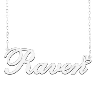 Imagem de A168A Colar de nome personalizado personalizado personalizado colar de nome banhado para mãe filha amizade feminino dia dos namorados aniversário de Natal ano novo, Metal, Sem pedras preciosas