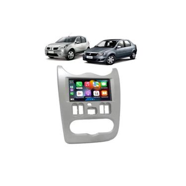 Imagem de Kit Multimídia Sandero 2008 / 2011 Logan 2010 / 2011 7 Pol CarPlay AndroidAuto - 8100 F...