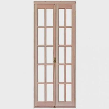 Imagem de Porta de Madeira Camarão 213x94cm com Marco e Batente 14cm ewk P23 Rondosul