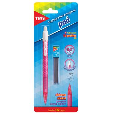 Imagem de Lapiseira Poá Summit 0.7mm TRIS Ponta Metálica Retrátil