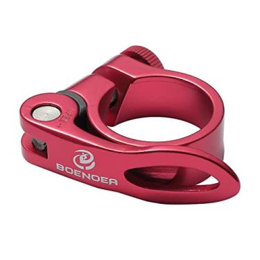 Imagem de Boenoea Braçadeira de banco de liberação rápida para bicicleta liga de alumínio anodizado 31,8 mm/34,9 mm