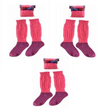 Imagem de Kit 3 Meião Futebol Infantil Ou Juvenil Confortável  Durável - Brasil 