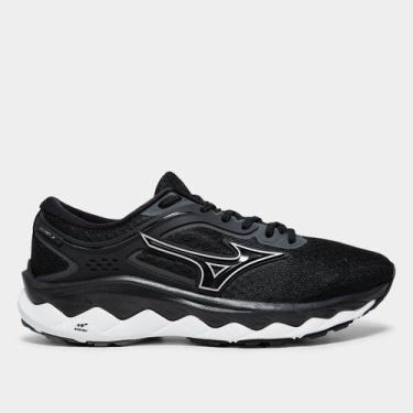Imagem de Tênis Mizuno Wave Titan 3 Masculino, Preto, Prata, 38