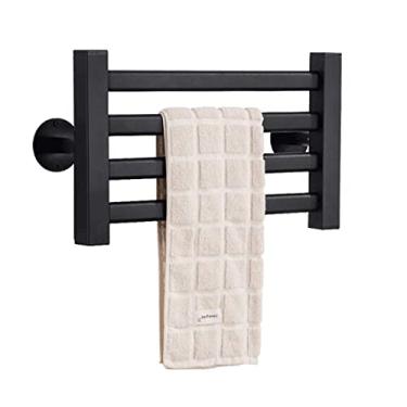 Imagem de Aquecedores de toalha, aquecedores de toalha, 4 barras, toalheiro, elétrico, suporte de parede, trilho de secagem para casa de banho, aquecimento de temperatura constante