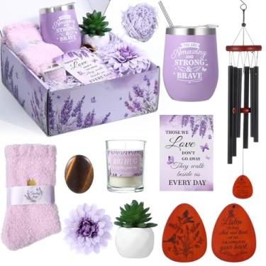 Imagem de Willinglong Cestas de presente de simpatia para perda de um ente querido, condolências de luto, pacote de presentes Sorry for Your Loss Grief para mulheres em luto, marido, amigo