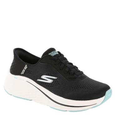 Imagem de Skechers Tênis feminino Max Cushion Elite 2.0 Vanish Hands Free Slip-ins, Preto/azul, 40