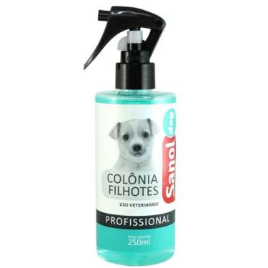 Imagem de Perfume para cães cheirinho de Bebê. Colônia Sanol cachorros Filhotes 