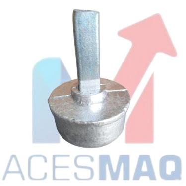 Imagem de Bucha Alumínio com Pino 2" Polegadas Toldo Cortina Retrátil. - Toldos