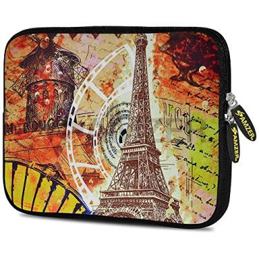 Imagem de Amzer Capa de neoprene para iPad/Tablet/e-Reader e notebooks, Torre Eiffel Paris (AMZ5264077)