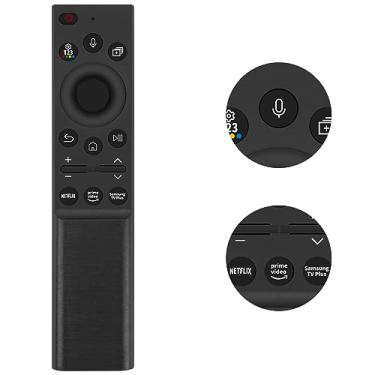 Imagem de Controle remoto de voz de substituição universal para todas as Smart TV Samsung com função de voz, compatível com Smart Crystal Curved Frame UHD Neo TVs, com botões Netflix, Prime Video e Samsung TV