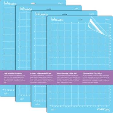 Imagem de Tapetes de corte para Cricut Joy Xtra: Tapete de corte adesivo variado de substituição para design de proteção ocular Cricut Joy Xtra Polka Dot (azul - claro)