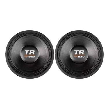 Imagem de Kit 2 alto falante triton tr 620 8 ohms som automotivo