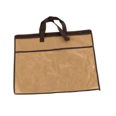 Imagem de WeiLaiKeQi Organizador de roupas e cobertores, bolsa para mudança, economizador de espaço, organizador de armários, edredom, bolsa para armazenamento de lençóis, Marrom