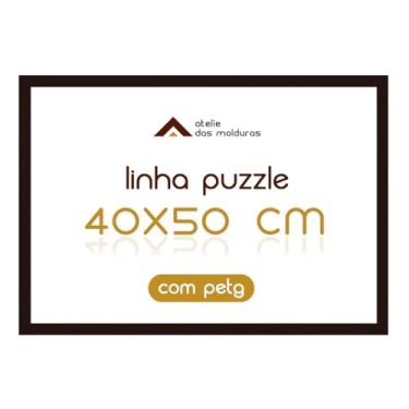 Imagem de Moldura para Diploma Poster Imagem Foto 40x50 com Proteção Petg (Preto)