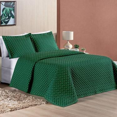 Imagem de Cobre Leito Queen Doroty Micropercal Verde