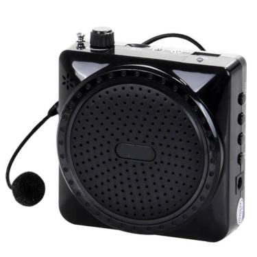 Imagem de Amplificador De Voz Megafone Com Microfone E Rádio Fm Para Professorespreto .