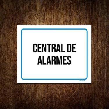 Imagem de Kit 5 Placas Ambiente Sinalização Setor Central De Alarmes - Sinalizo.