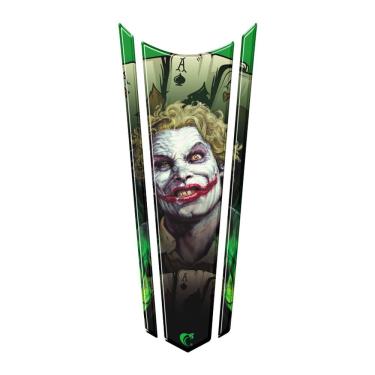 Imagem de Adesivo Faixa Gravata Resinado Tanque Moto Coringa Verde