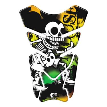 Imagem de Protetor De Tanque Adesivo Moto Honda Yamaha Suzuki Mickey Preto